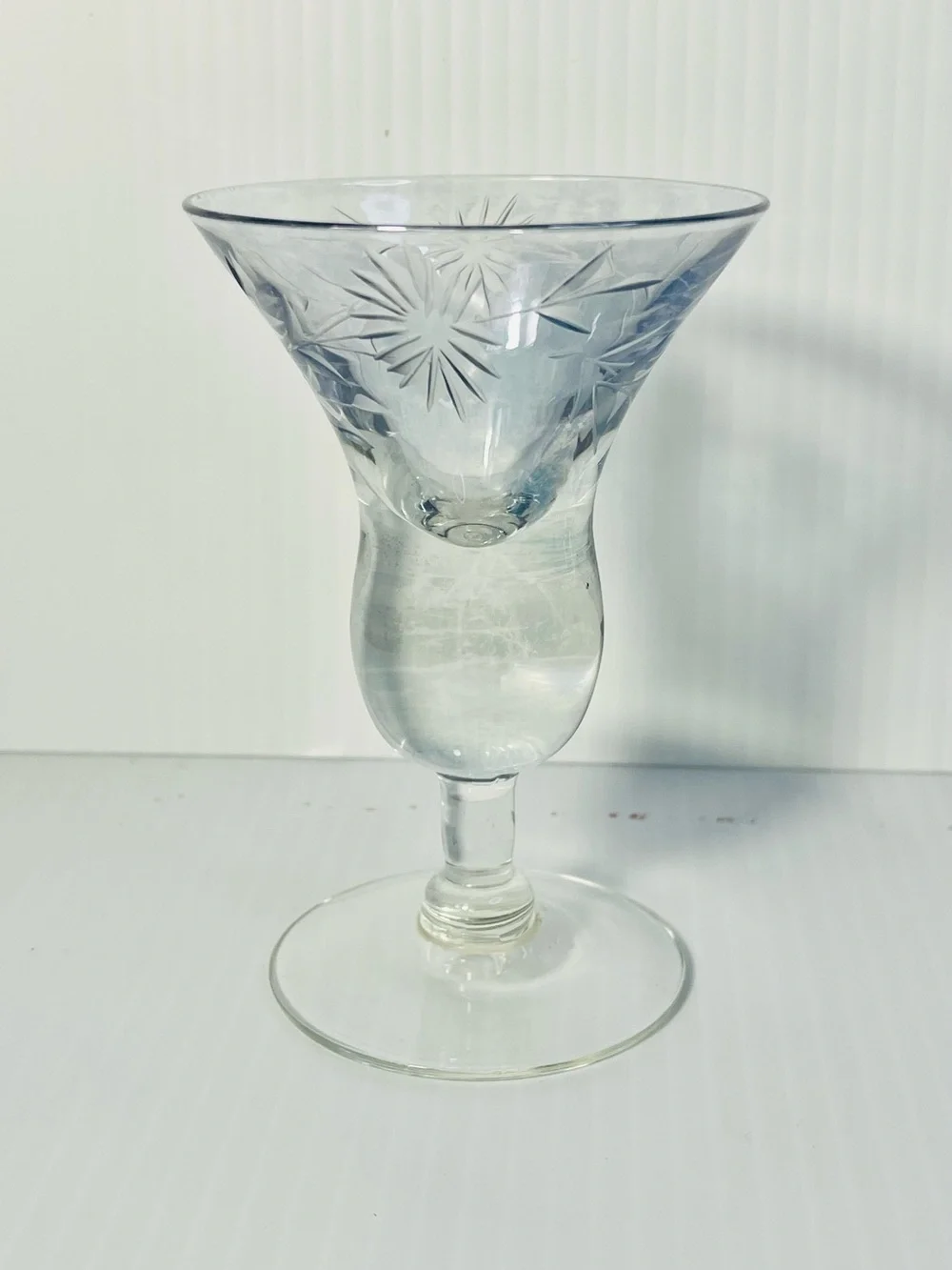 Vintage Stuart Crystal footed Glass
